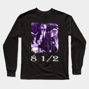 La Dolce Vita Couture 8 1/2 Fellini Movie Iconic Fashion Long Sleeve T-Shirt